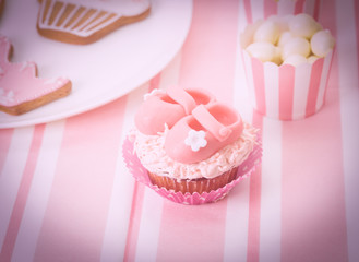 dessert table at girls party