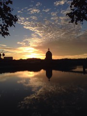 sunset in Toulouse