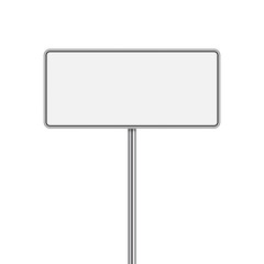Vector set of signpost on isolated white background