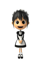 笑顔のメイドさん