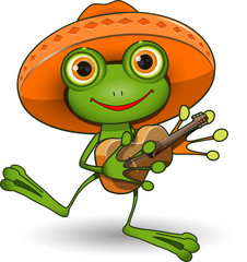 Frog with Guitar