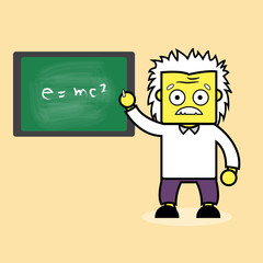 Professor and Einstein formula.