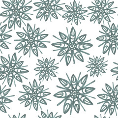 watercolor seamless pattern with flowers