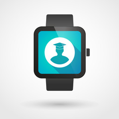 Smart watch displaying a student