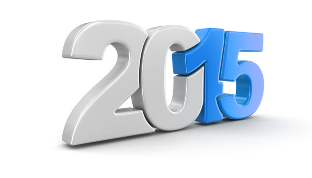 New Year 2015 (clipping path included)