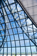 Fototapeta na wymiar modern roof inside office center