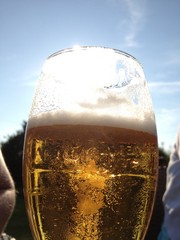 Cold beer on a sunny day