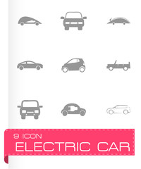 Vector electric icons set