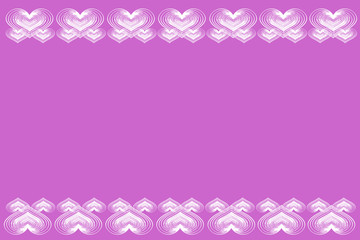 Vector illustration with hearts.