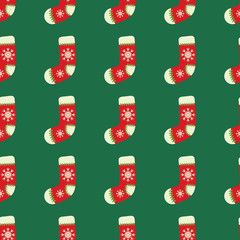 Seamless christmas vector illustration background