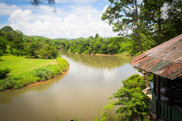 View of the river in the jungle