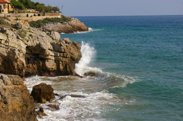 Felsen Küste Brandung