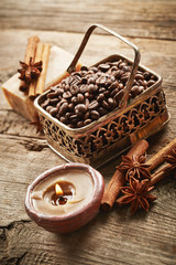 Spa with coffee beans