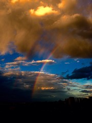 Rainbow after storm