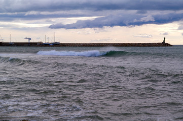 Fototapeta premium Hafeneinfahrt Cambrils