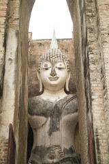 Ancient Buddha Statue of Srichum temple, Sukhothai, Thailand