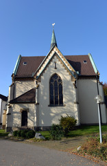 Fototapeta na wymiar Evangelische Stadtkirche Martin Luther Weingarten
