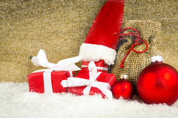 nikolausmütze mit geschenken