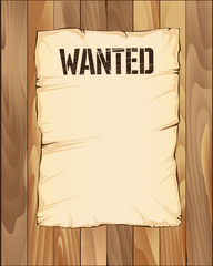 wanted poster vector