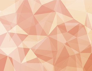 polygon geometric abstract background light orange