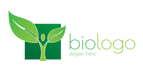 Bio logo - obrazy, fototapety, plakaty
