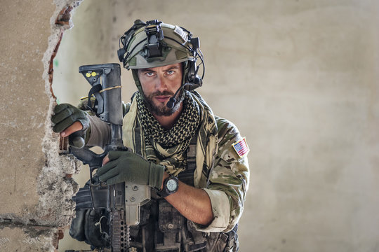 Portrait of American Soldier