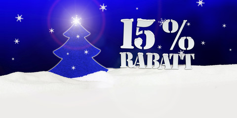 Christmas Tree 15% Rabatt Discount
