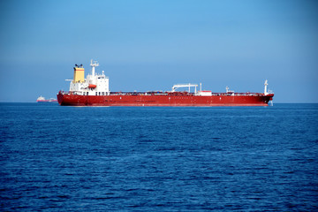 tanker on the high seas