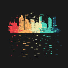 Vibrant city symbol