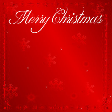 Elegant Red Christmas Wishes Background