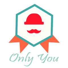 only you Love illustration over color background