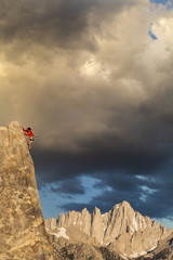 Climber on the edge.