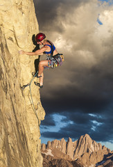 Climber on the edge.