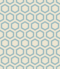 Hexagonal style seamless pattern