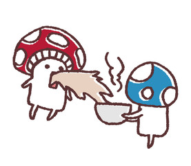 吐くキノコ