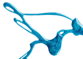 Splash of blue nail polish