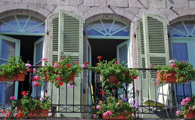 Balcony in France.