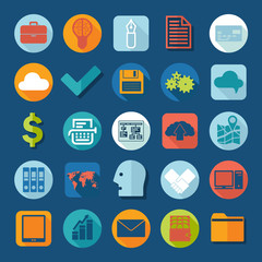 Set of business icons