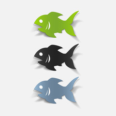 realistic design element: fish