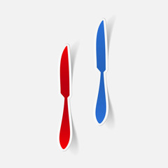 realistic design element: knife