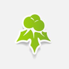 realistic design element: holly berries