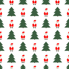Christmas and New Year seamless pattern