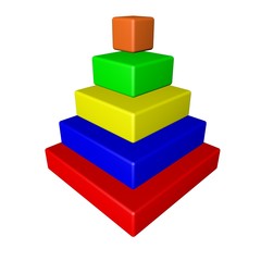 Pyramid of colors