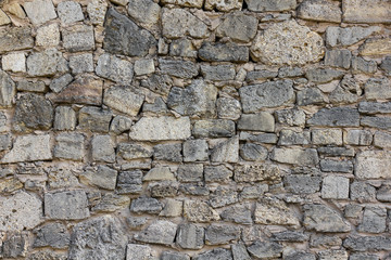 Coquina stone wall background