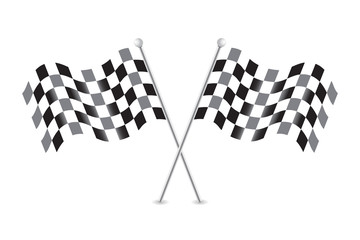 Fototapeta premium Checkered flags