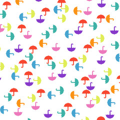 Little Colorful Umbrellas ,seamless pattern