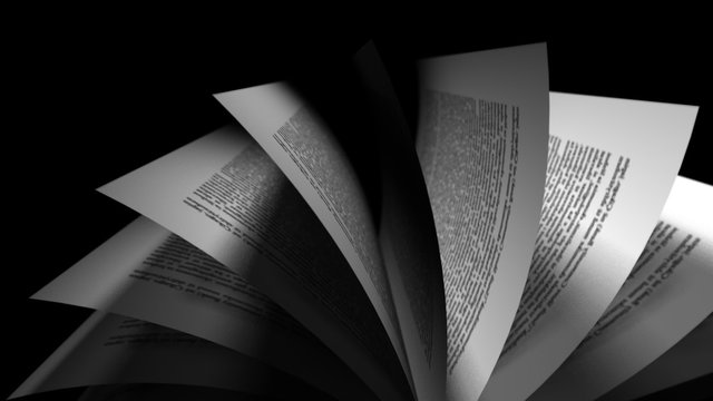 Loopable animation of book page turning