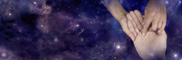Fortune teller predicting the stars