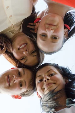 Group Of 4 Best Friends Young People Boy 3 Girls Stock Photo Adobe Stock