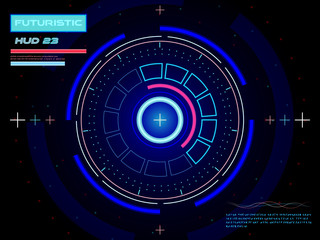 Futuristic user interface HUD